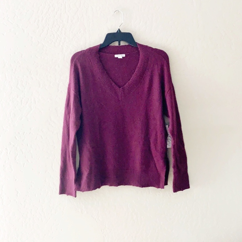 🌿Final Sale Melrose‎ & Market Maroon Cozy & Soft Knit Stretch Sweater